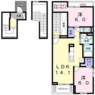 パインルーツⅢ【3階】の間取り