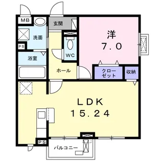 ポルタス【2階】の間取り