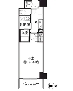 シャンピアコート茨木【2階】の間取り