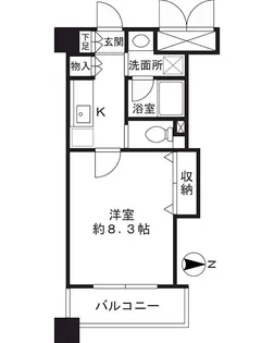 エスト茨木【4階】の間取り