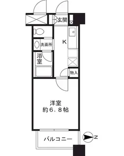 エスト茨木【4階】の間取り