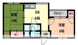 登町ハイツ【1階】の間取り