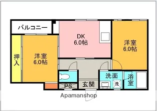 グリーンハイツ【2階】の間取り