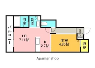 シャーメゾン浄【201号室】の間取り