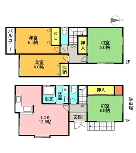 大阪府高槻市日吉台七番町【一戸建】の間取り