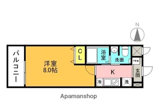 CROSS COURT高槻富田駅前【2階】の間取り