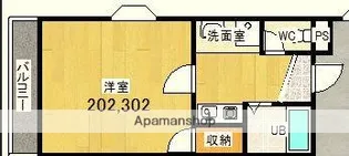 プレアール牧野【3階】の間取り