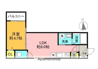大阪府寝屋川市香里北之町【アパート】の間取り