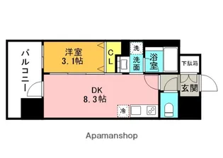VIVRE高槻【7階】の間取り