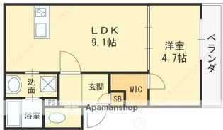 ジーメゾン枚方南中振【2階】の間取り