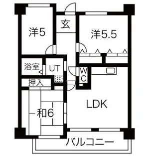 ミューズコート【203号室】の間取り