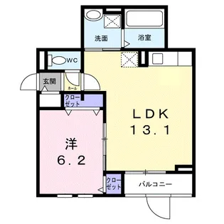 サニーレジデンス高槻本町【3階】の間取り