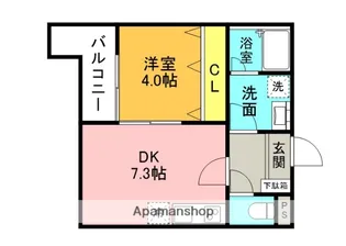 アート高槻【1階】の間取り