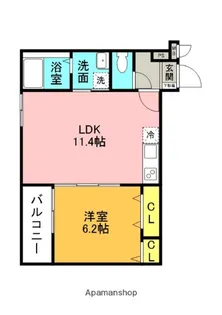 フジパレス桜井四丁目A棟【1階】の間取り