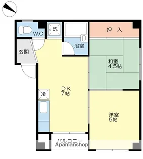 グリン・パレス【4階】の間取り