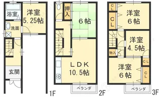 大阪府寝屋川市点野5丁目【一戸建】の間取り
