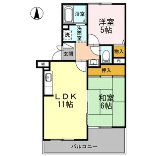 高井マンション【2階】の間取り