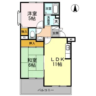高井マンション【1階】の間取り