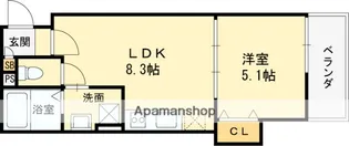 仮称)高槻市古曽部共同住宅【2階】の間取り