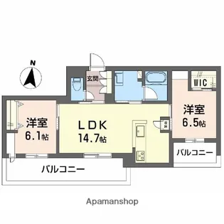 シャーメゾン レソール【3階】の間取り