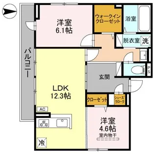(仮称)D-ROOM高槻市宮田町3丁目PJ【2階】の間取り