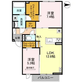 (仮称)D-ROOM高槻市宮田町3丁目PJ【2階】の間取り