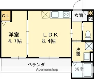 大阪府高槻市赤大路町【アパート】の間取り