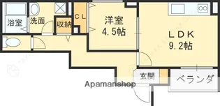 Healing Grace B棟(北棟)【1階】の間取り