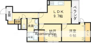 HEALING GRACE 高槻高西町 A棟【3階】の間取り