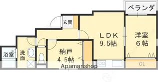 HEALING GRACE 高槻高西町 B棟【2階】の間取り