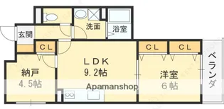 HEALING GRACE B棟【203号室】の間取り