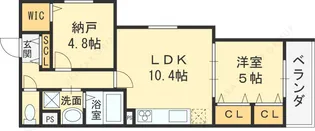 フォレストクリエオーレ枚岡弐番館【2階】の間取り