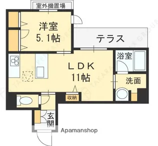 ティーエヌ伍番館【3階】の間取り