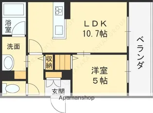 ティーエヌ伍番館【3階】の間取り