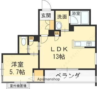 ティーエヌ伍番館【3階】の間取り