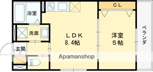 ティアラ豊川【202号室】の間取り