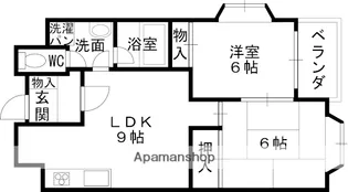 コンフォートヴィラ【103号室】の間取り