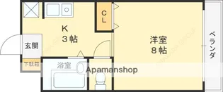 グレースメゾン本町【301号室】の間取り