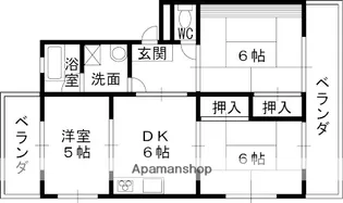 マンションTAKAYAⅠ【3階】の間取り