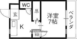 津之江パークハイツ2号館【202号室】の間取り