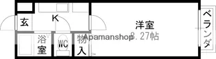 ハイツコンフォール【201号室】の間取り