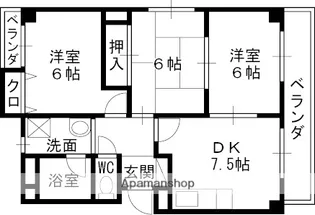ハイツ高丸【2階】の間取り