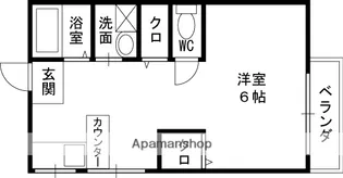 メゾン高槻【202号室】の間取り