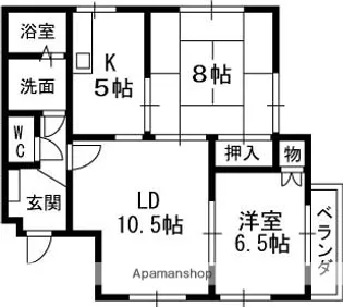 リバティ城西【302号室】の間取り