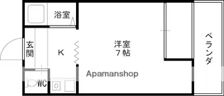 コーポアユーズ【205号室】の間取り