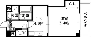 プラネット46【6階】の間取り