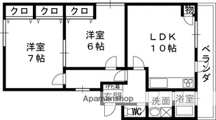 サニーサイドベテル【3階】の間取り
