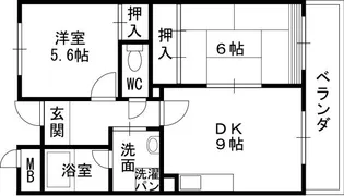 オークハウス【103号室】の間取り