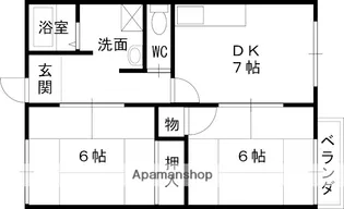 ハイムアネックス【102号室】の間取り