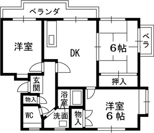 メゾンソレイユ2【201号室】の間取り